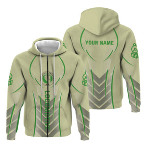 Railspirit Personalized Virginia & Truckee Railroad Hoodie Striking Line Style Train Zip Up Hoodie For Locomotive Lovers