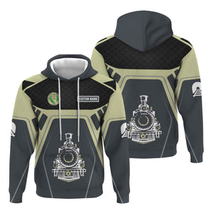 Railspirit Personalized Virginia & Truckee Railroad Hoodie Steam Locomotive Engine Graphic Train Zip Up Hoodie All Over Print