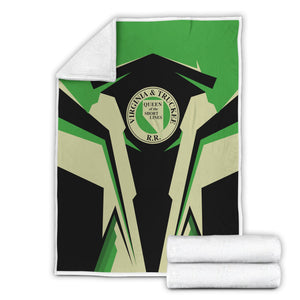 Railspirit Personalized Virginia & Truckee Railroad Blanket Strong Line Train Blanket Gift Idea For Train Lover