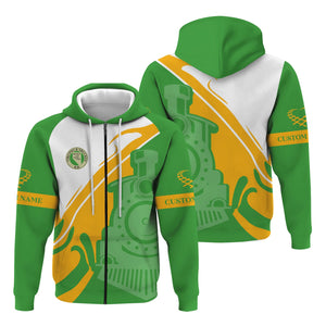 Railspirit Personalized Virginia & Truckee Railroad Hoodie Flame-Inspired Style Zip Up Hoodie Gift Idea For Train Lovers