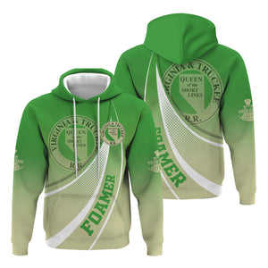 Railspirit Personalized Virginia & Truckee Railroad Hoodie Railway-Themed Style Zip Up Hoodie Gift Idea For Trainspotter