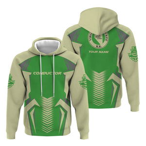 Railspirit Personalized Virginia & Truckee Railroad Hoodie Standout Style with Custom Position Train Zip Up Hoodie