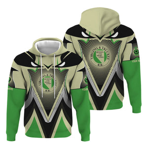 Railspirit Personalized Virginia & Truckee Railroad Hoodie Vibrant Graphic Pattern Zip Up Hoodie For Train Enthusiasts