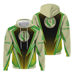 Railspirit Personalized Virginia & Truckee Railroad Hoodie Lightning Graphic Style Zip Up Hoodie Gift Idea For Train Lover