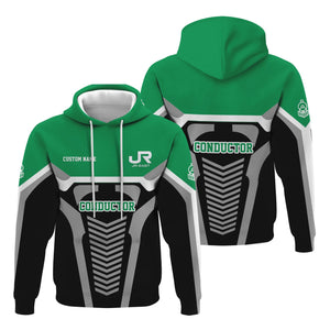 Railspirit Personalized East Japan Railway Hoodie Track-Inspired with Custom Job Position JR-EAST Train Zip Up Hoodie