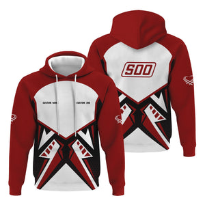 Railspirit Personalized Soo Line Railroad Hoodie Vibriant Style with Custom Position Train Zip Up Hoodie