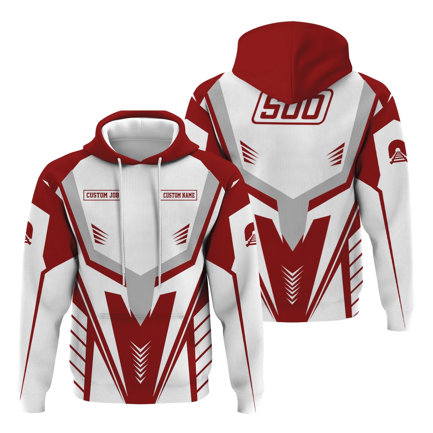 Railspirit Personalized Soo Line Railroad Hoodie Workwear-Inspired with Custom Position Train Zip Up Hoodie