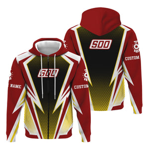 Railspirit Personalized Soo Line Railroad Hoodie Lightning Graphic Style Zip Up Hoodie Gift Idea For Train Lover