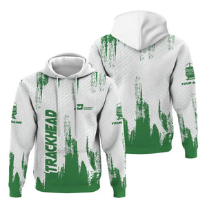 Railspirit Personalized Burlington Northern Railroad Hoodie Paint Impact Design Train Zip Up Hoodie for Trackhead