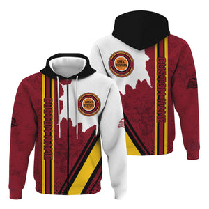 Railspirit Personalized Chicago Great Western Railroad Hoodie All Over Printed Unisex Zip Up Hoodie