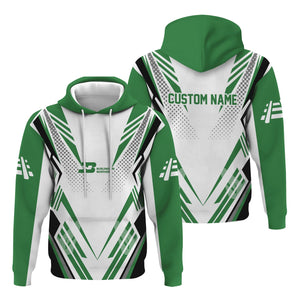 Railspirit Personalized Burlington Northern Railroad Hoodie Railroad Tribute Design Train Zip Up Hoodie for Train Lovers
