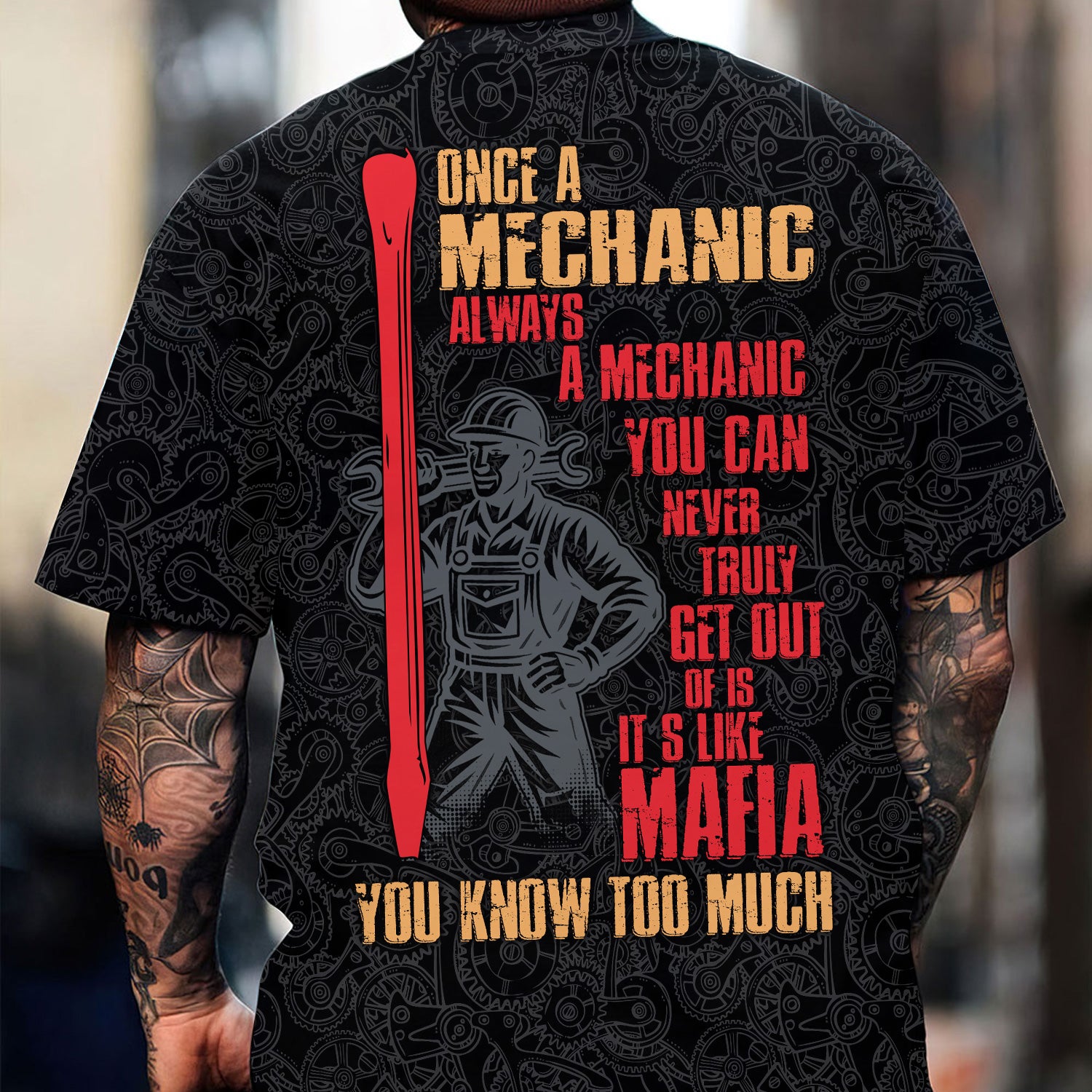 Once a Mechanic Always a Mechanic Shirt, Funny Auto Repair Tee for Men, Gift Idea for Mechanics