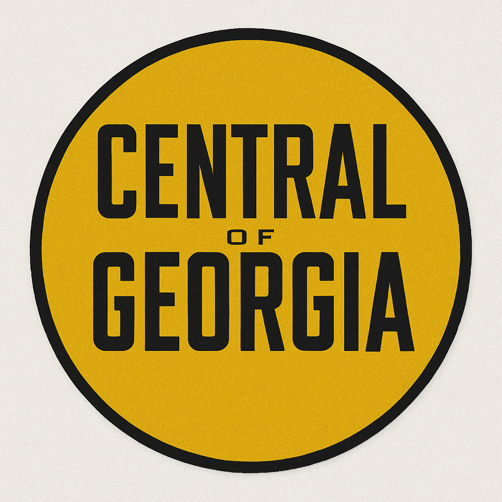 Railspirit Central of Georgia Railway Round Mat Gift For Train Lovers