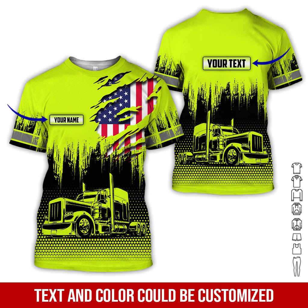 Custom Name Love Tow Truck Uniform, Personalized Trucker Apparel for Tow Drivers