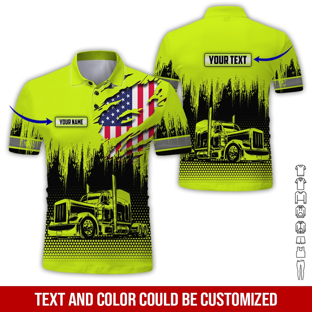 Custom Name Love Tow Truck Uniform, Personalized Trucker Apparel for Tow Drivers