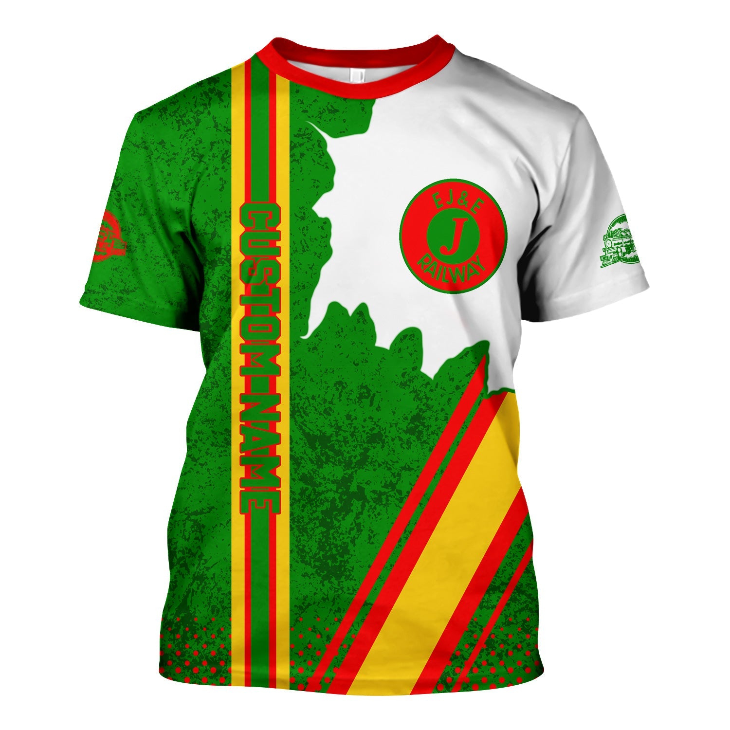 Railspirit Personalized Elgin Joliet And Eastern Railroad T-Shirt All Over Printed Unisex Shirt