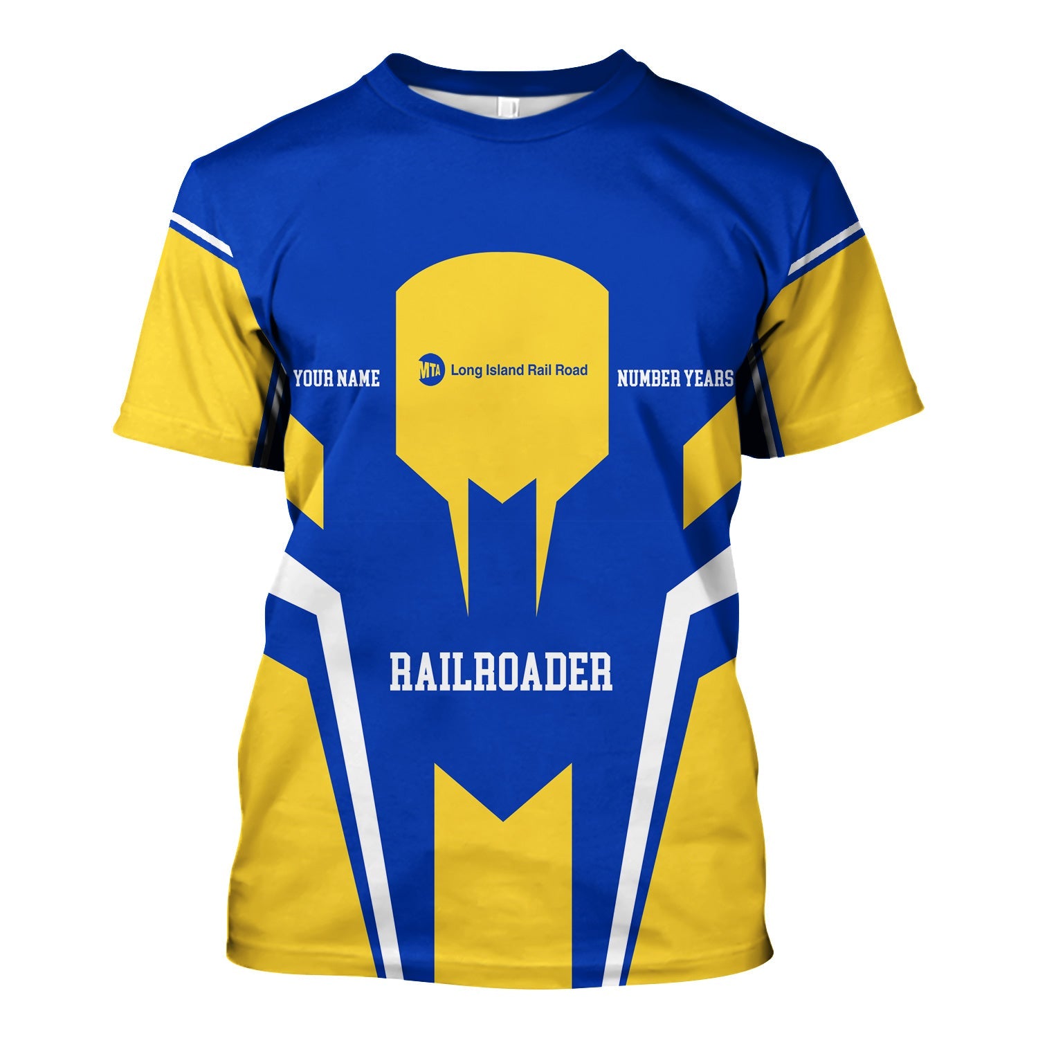 Railspirit Personalized Long Island Railroad T-Shirt Custom Year Railroader Shirt Gift Idea For Train Lover