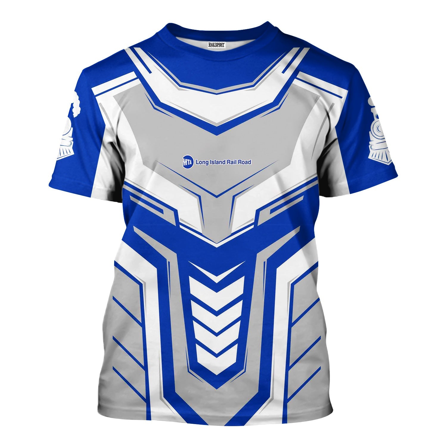 Railspirit Personalized Long Island Railroad T-Shirt Armor-Inspired Design Train Shirt All Over Print