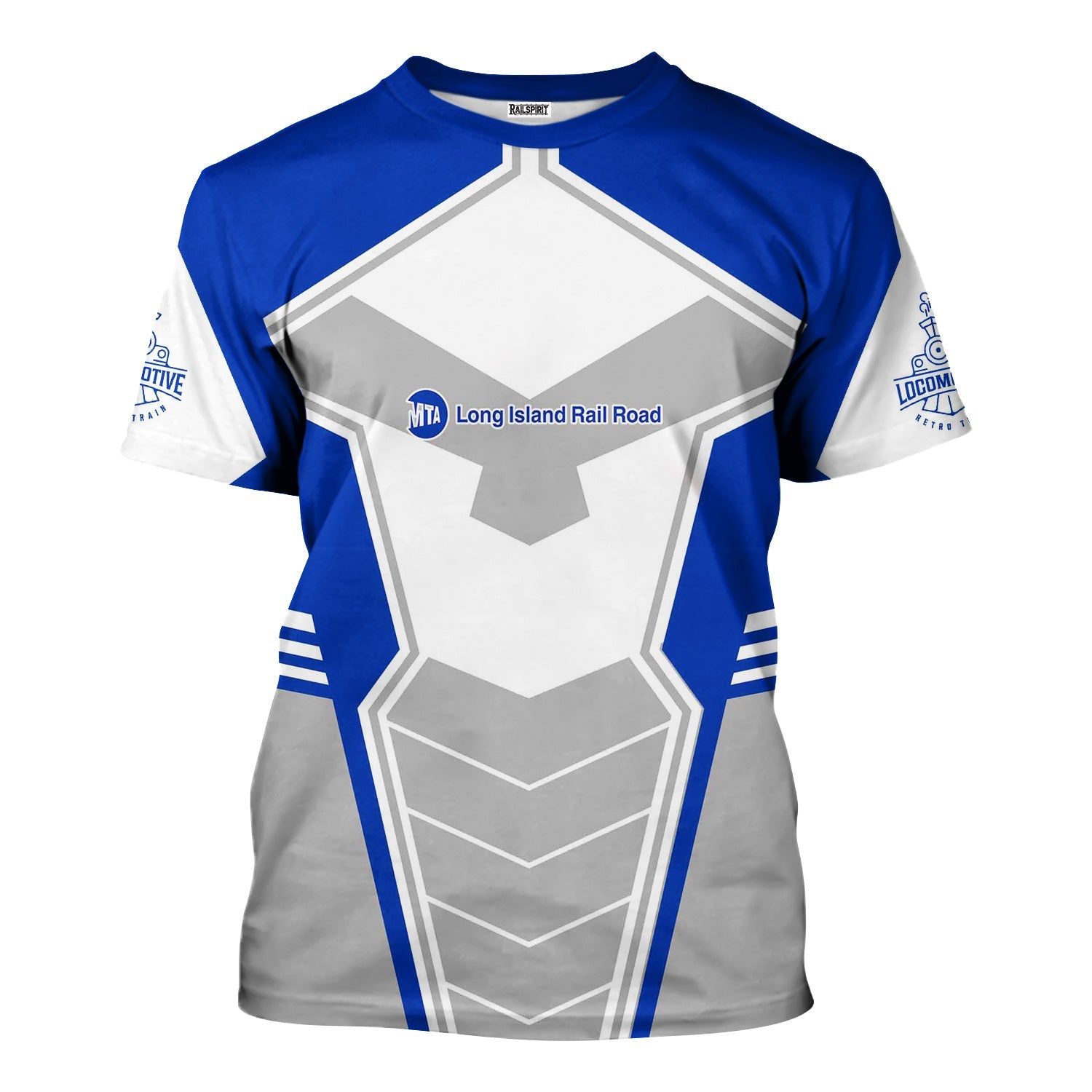 Railspirit Personalized Long Island Railroad T-Shirt Engine-Inspired Style Train Shirt for Railroad Fanatic