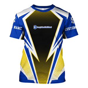 Railspirit Personalized Long Island Railroad T-Shirt Lightning Graphic Style Shirt Gift Idea For Train Lover