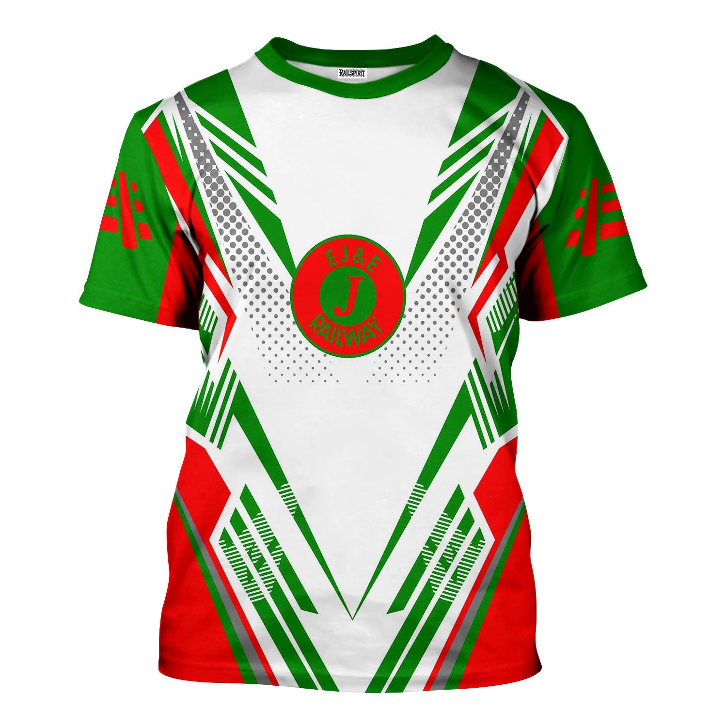 Railspirit Personalized Elgin Joliet And Eastern Railroad T-Shirt Railroad Tribute Design Train Shirt for Train Lovers