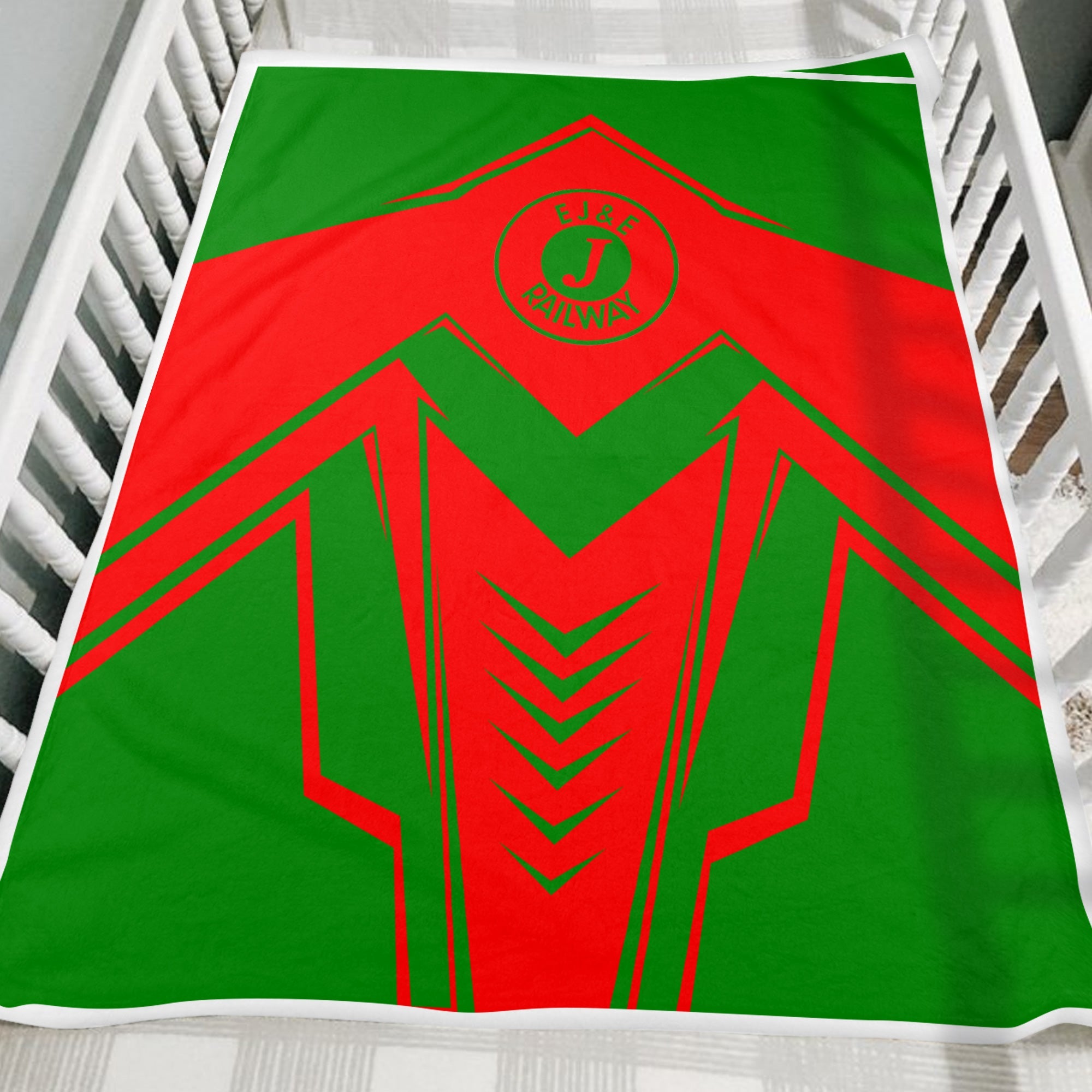 Railspirit Elgin Joliet And Eastern Railroad Blanket Railway Trainspotter Style Blanket Gift Idea For Foamers