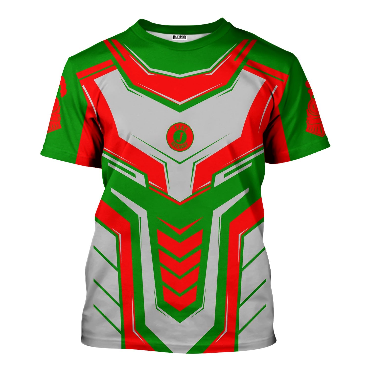 Railspirit Personalized Elgin Joliet And Eastern Railroad T-Shirt Armor-Inspired Design Train Shirt All Over Print