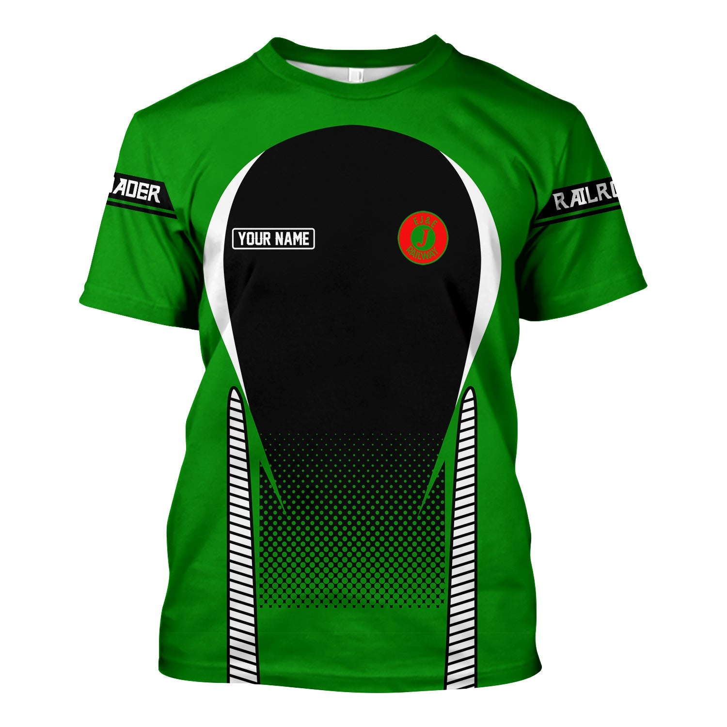 Railspirit Personalized Elgin Joliet And Eastern Railroad T Shirt Stress Is Caused By Not Having Enough Trains Shirt All Over Print