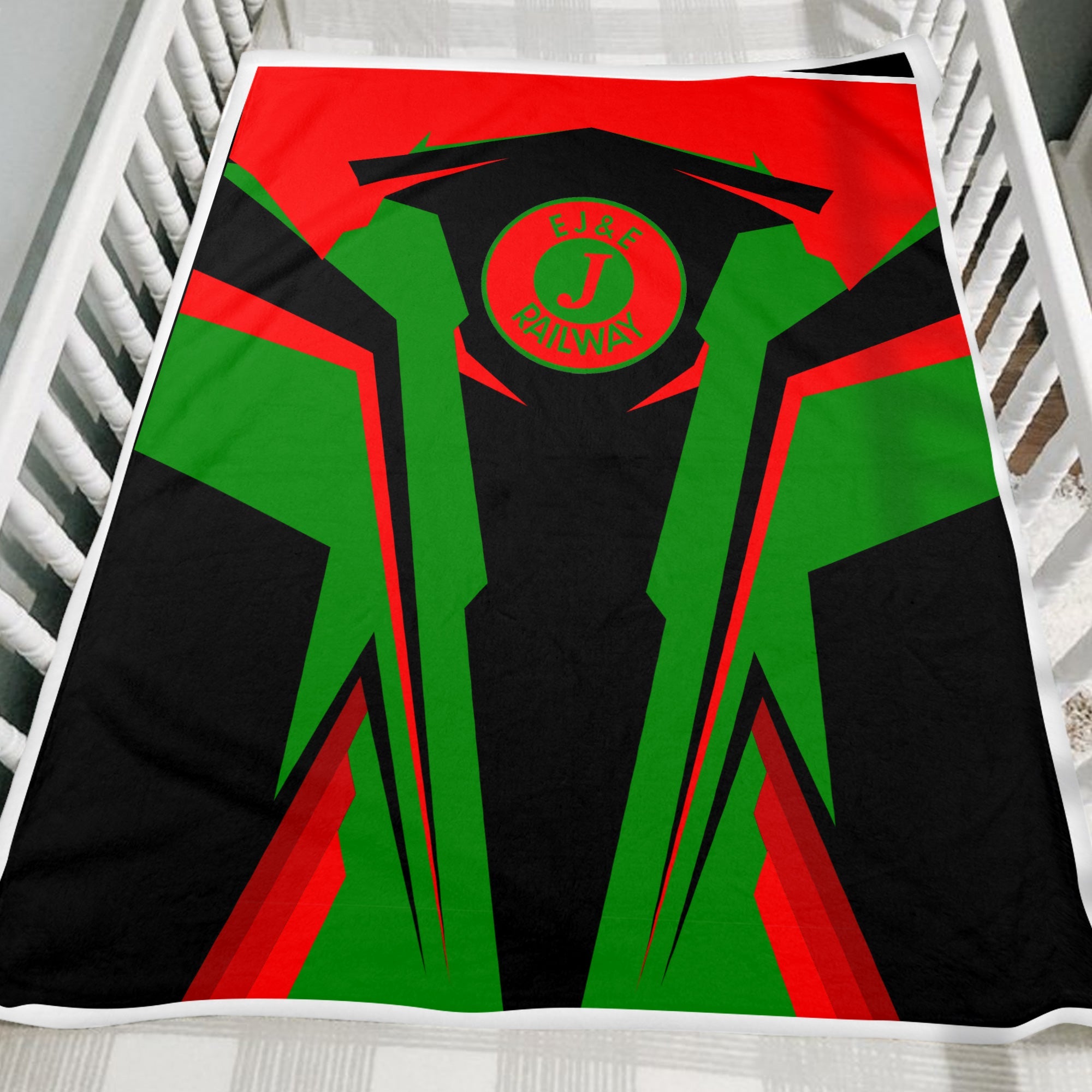 Railspirit Personalized Elgin Joliet And Eastern Railroad Blanket Strong Line Train Blanket Gift Idea For Train Lover