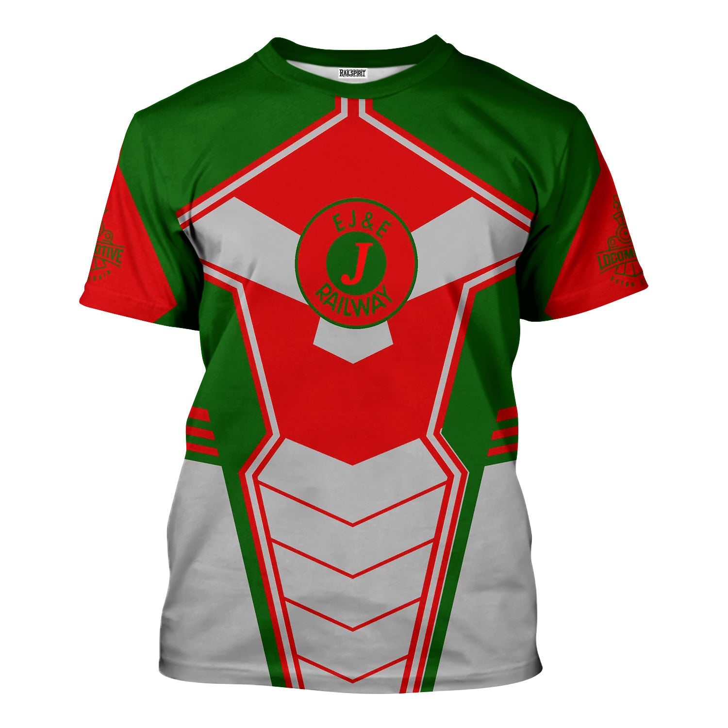 Railspirit Personalized Elgin Joliet And Eastern Railroad T-Shirt Engine-Inspired Style Train Shirt for Railroad Fanatic