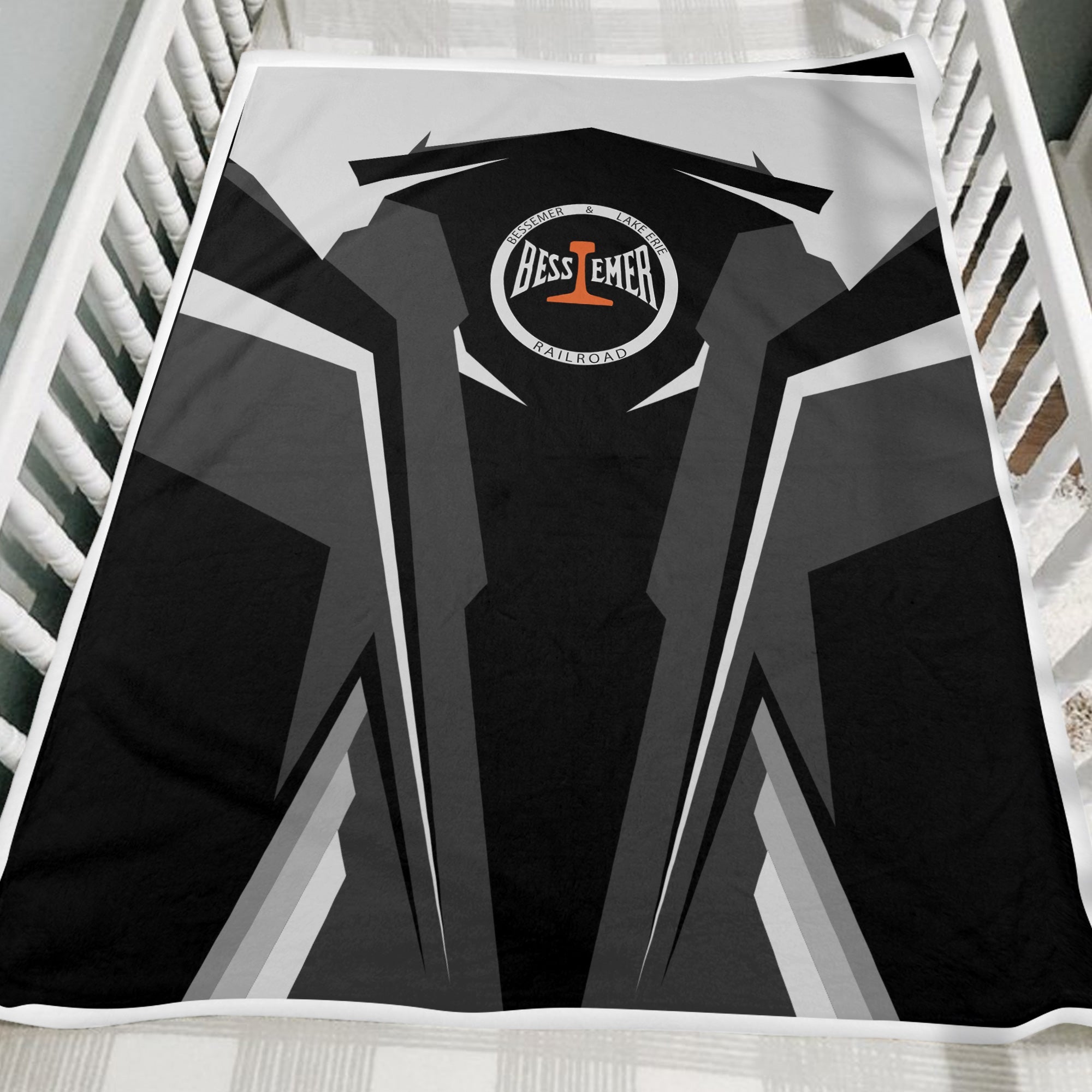 Railspirit Personalized Bessemer And Lake Erie Railroad Blanket Strong Line Train Blanket Gift Idea For Train Lover