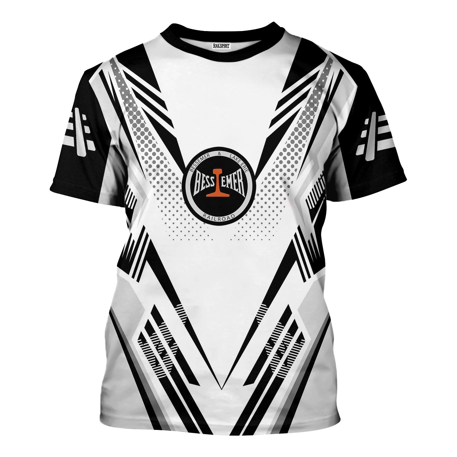 Railspirit Personalized Bessemer And Lake Erie Railroad T-Shirt Railroad Tribute Design Train Shirt for Train Lovers