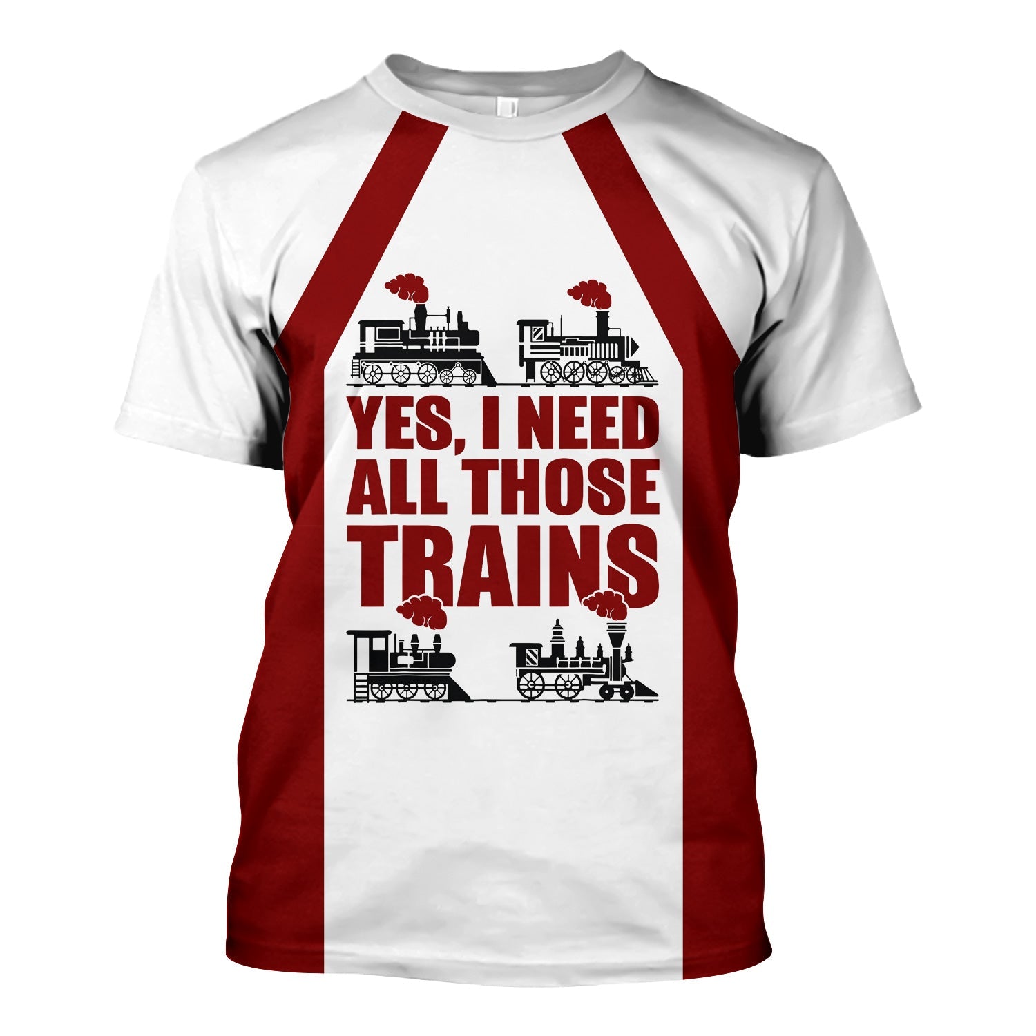 Railspirit Custom Name Detroit & Mackinac Railroad T Shirt Yes I Need All Those Train Printed Shirt