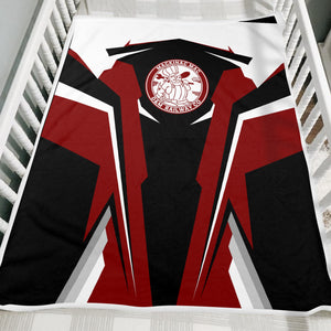 Railspirit Personalized Detroit & Mackinac Railroad Blanket Strong Line Train Blanket Gift Idea For Train Lover