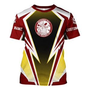 Railspirit Personalized Detroit & Mackinac Railroad T-Shirt Lightning Graphic Style Shirt Gift Idea For Train Lover