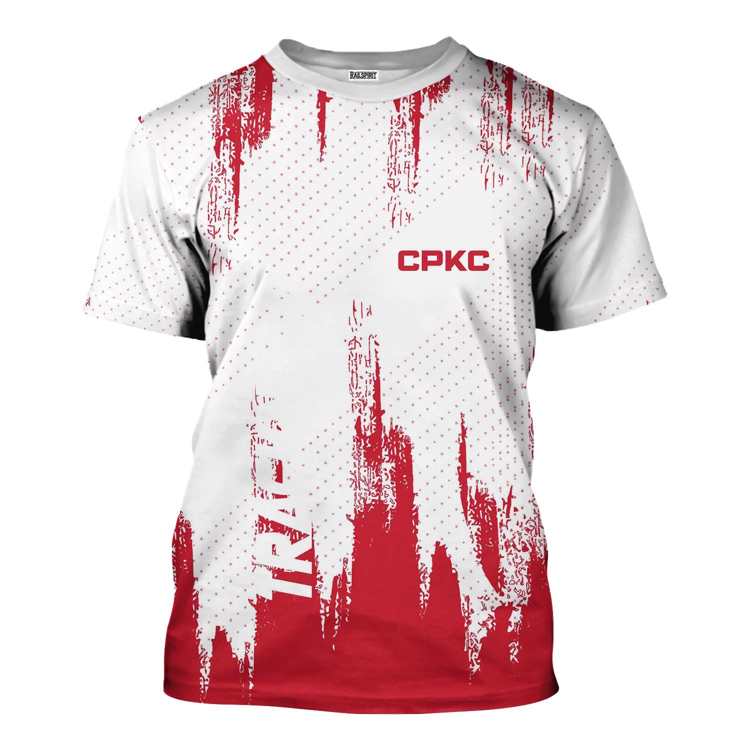 Railspirit Personalized Canadian Pacific Kansas City T-Shirt Paint Impact Design CPKC Train Shirt for Trackhead