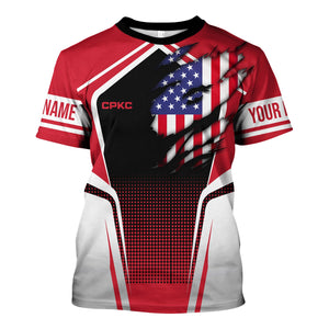 Railspirit Personalized Canadian Pacific Kansas City T Shirt American Eagle Vintage Train CPKC Shirt