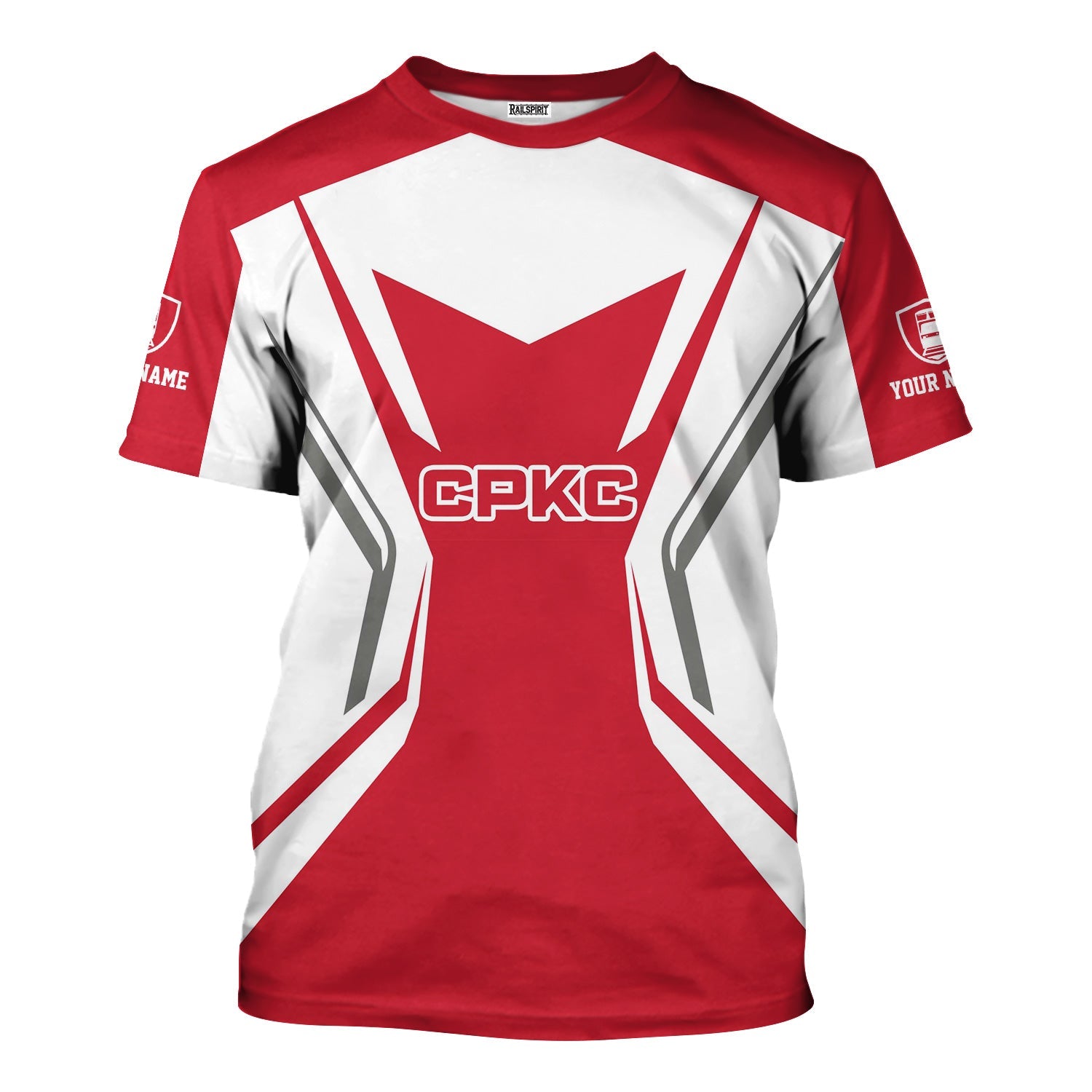 Railspirit Personalized Canadian Pacific Kansas City T-Shirt Unique Style with Custom Job CPKC Train Shirt