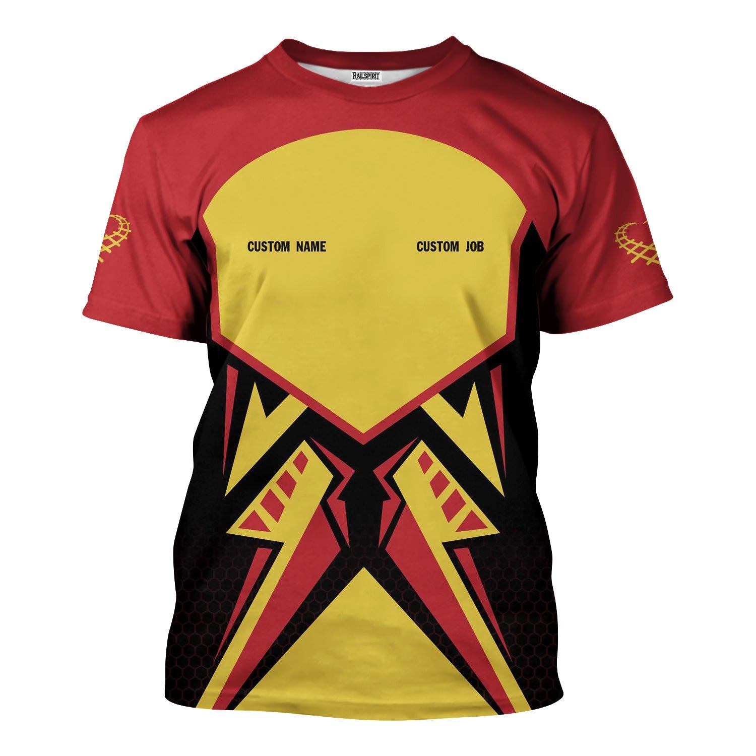 Railspirit Personalized Florida East Coast Railway T-Shirt Vibriant Style with Custom Position Train Shirt