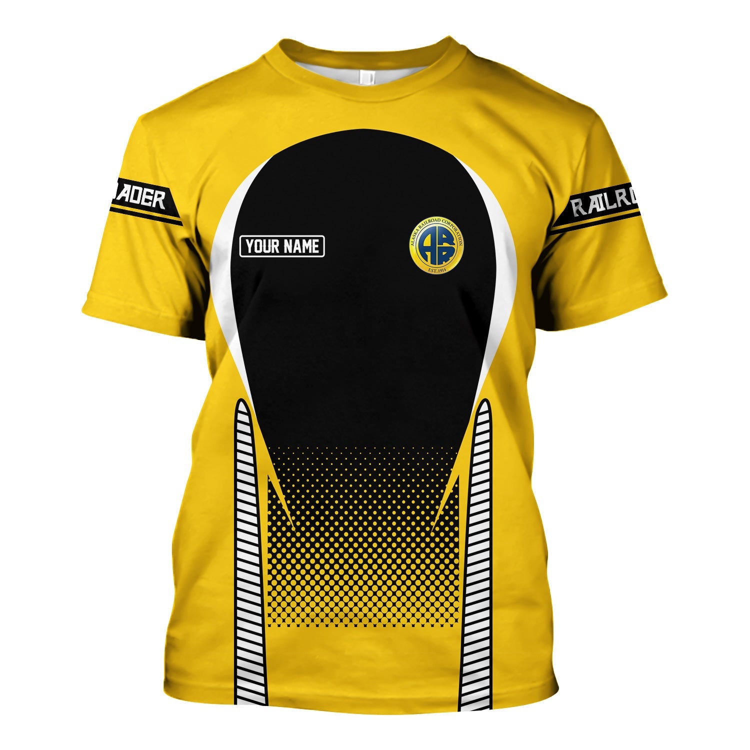 Railspirit Personalized Alaska Railroad T Shirt Stress Is Caused By Not Having Enough Trains Shirt All Over Print