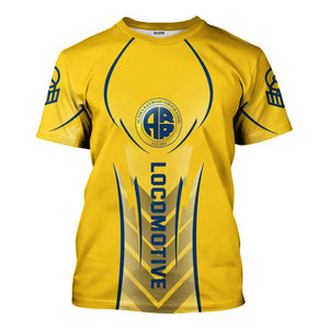 Railspirit Personalized Alaska Railroad T-Shirt Striking Line Style Train Shirt For Locomotive Lovers