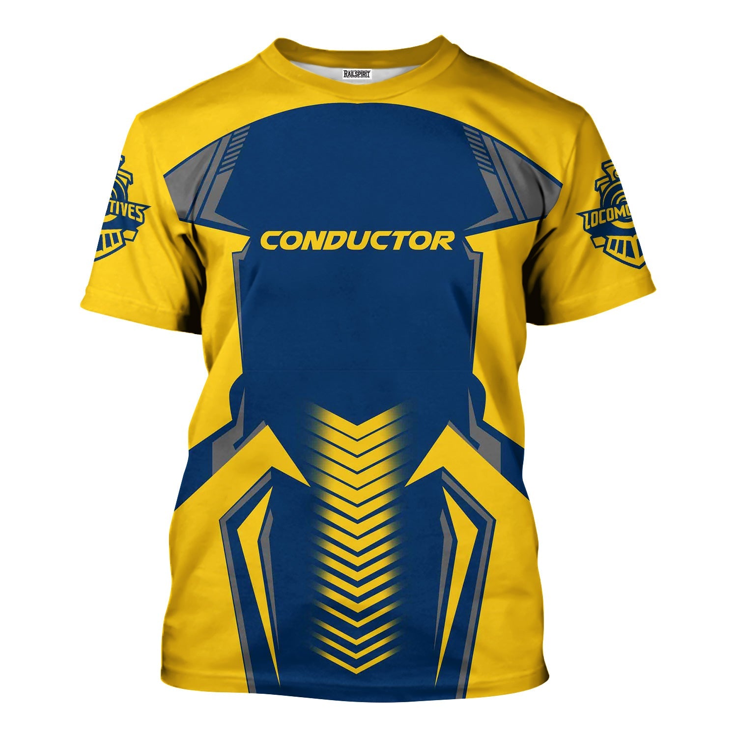 Railspirit Personalized Alaska Railroad T-Shirt Standout Style with Custom Position Train Shirt