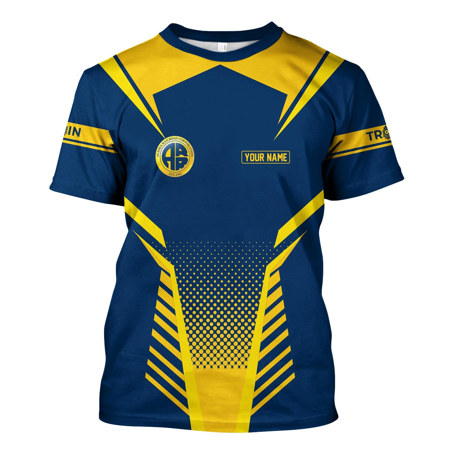 Railspirit Personalized Alaska Railroad T Shirt Unisex Train Shirt All Over Print