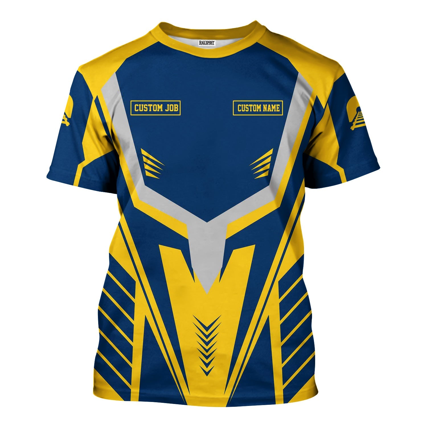 Railspirit Personalized Alaska Railroad T-Shirt Workwear-Inspired with Custom Position Train Shirt