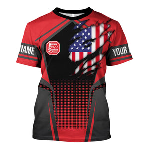 Railspirit Personalized Kansas City Southern T Shirt American Eagle Vintage Train Shirt