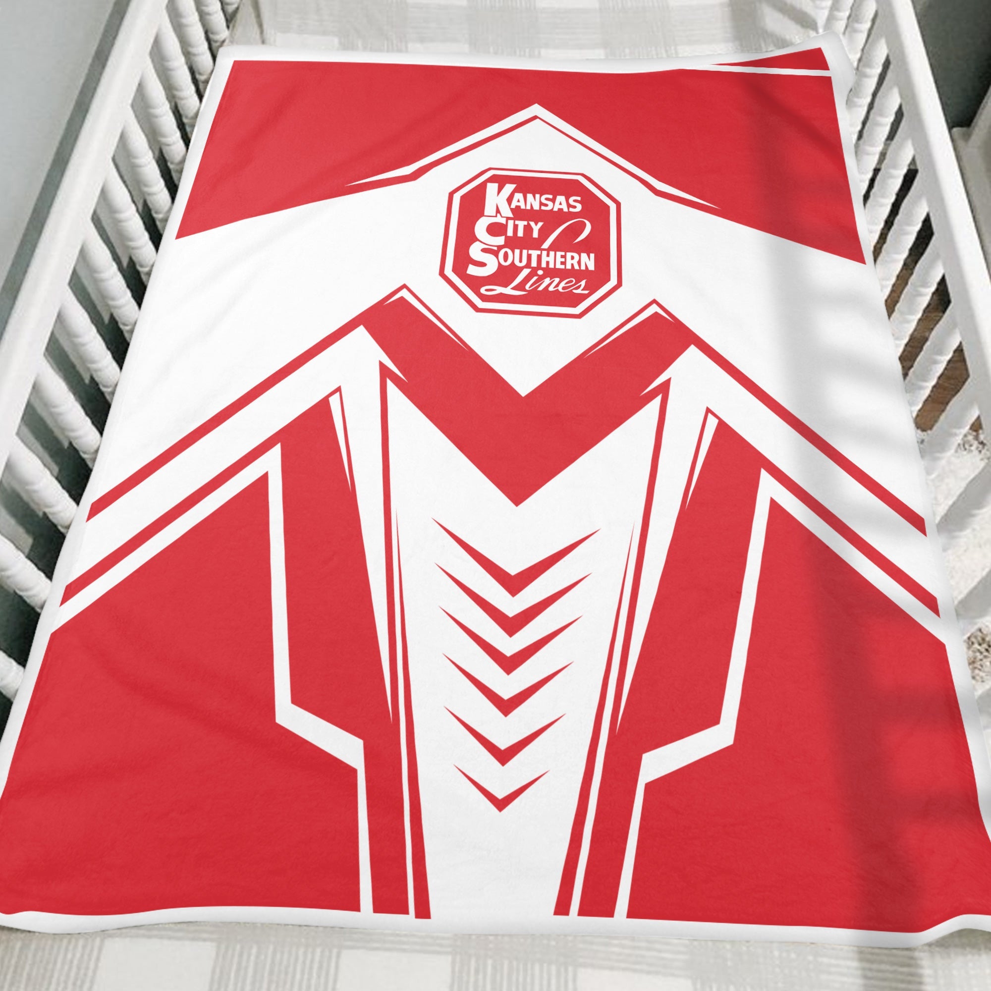 Railspirit Kansas City Southern Blanket Railway Trainspotter Style Blanket Gift Idea For Foamers