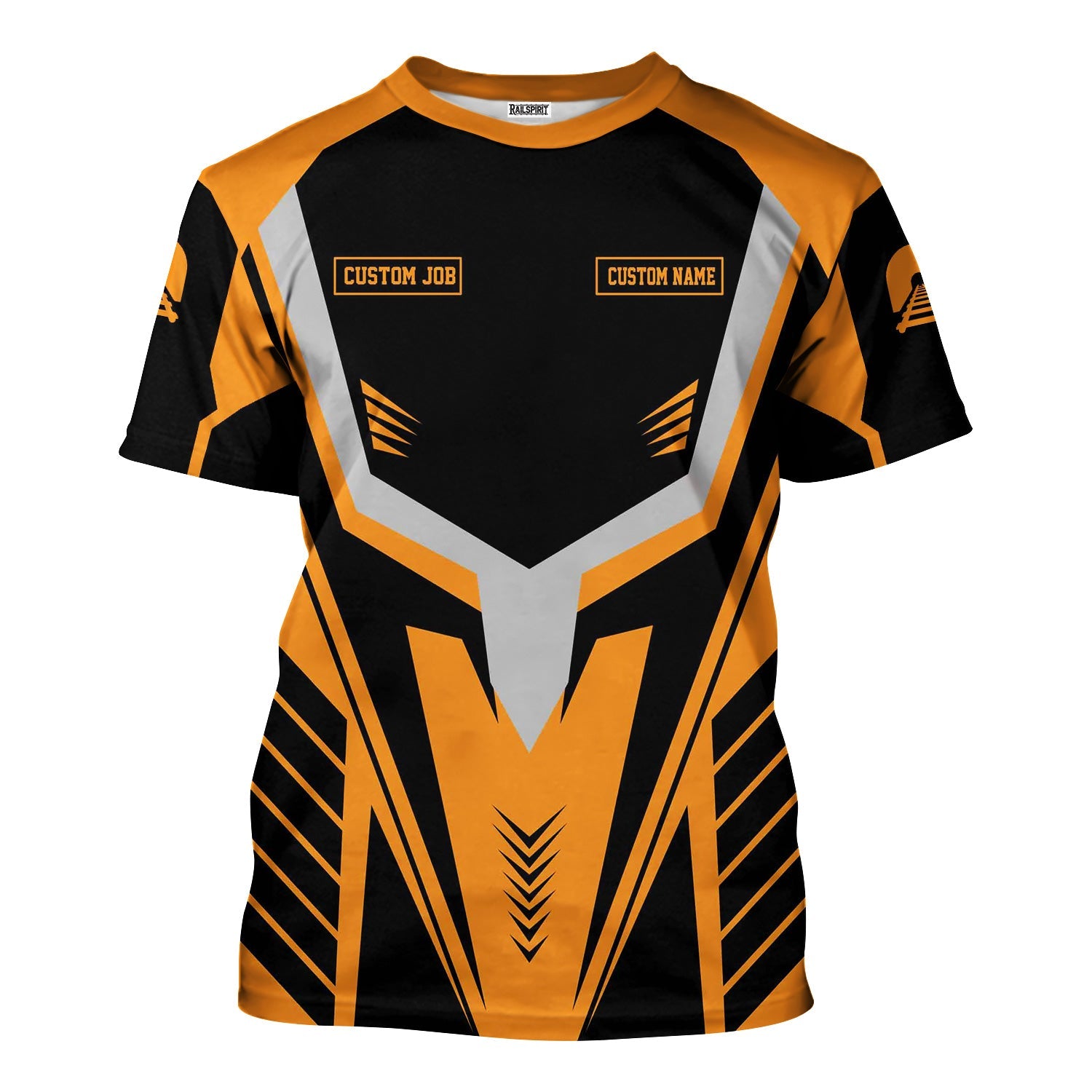 Railspirit Personalized Genesee & Wyoming Inc. Railroad T-Shirt Workwear-Inspired with Custom Position Train Shirt