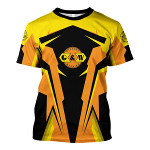 Railspirit Personalized Genesee & Wyoming Inc. Railroad T Shirt Strong Line Style Train Unisex Shirt All Over Print