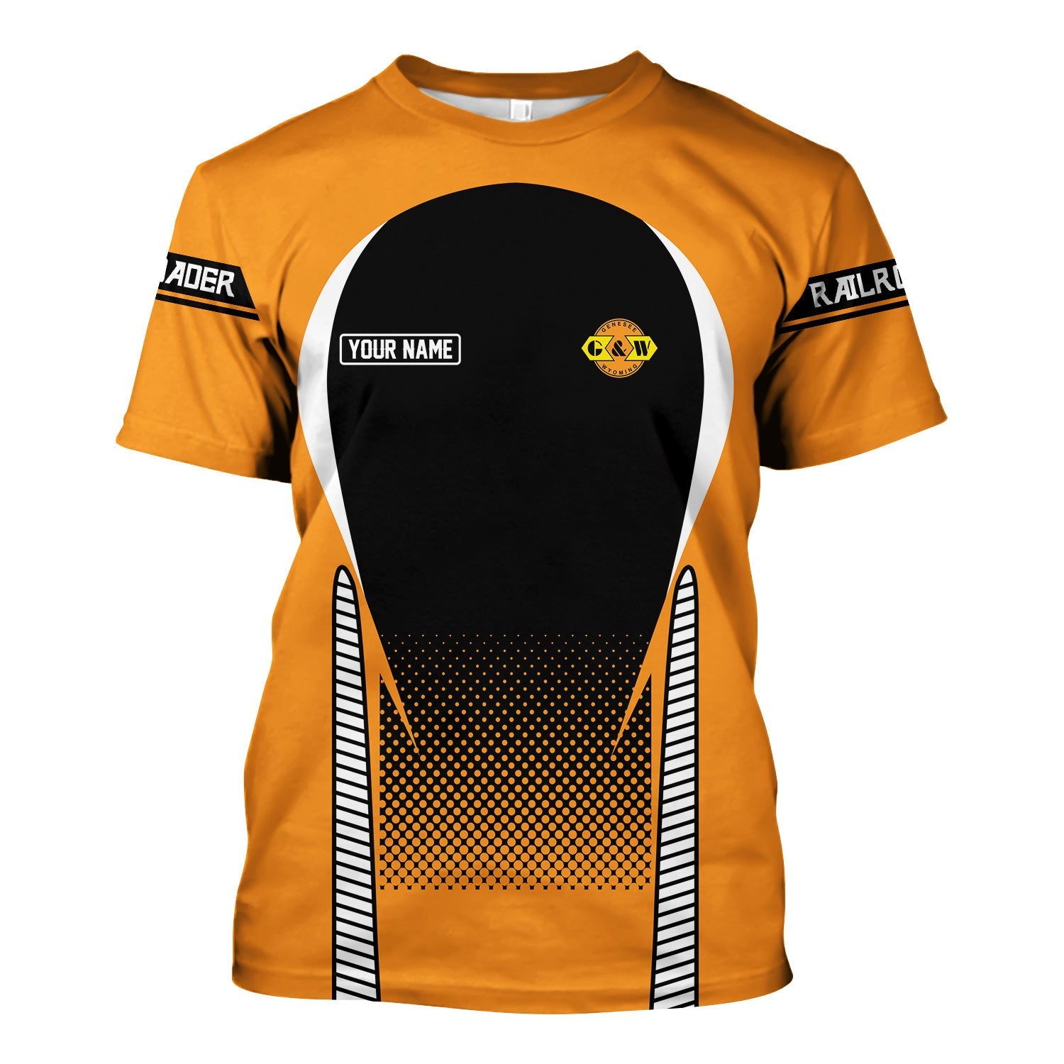 Railspirit Personalized Genesee & Wyoming Inc. Railroad T Shirt Stress Is Caused By Not Having Enough Trains Shirt All Over Print