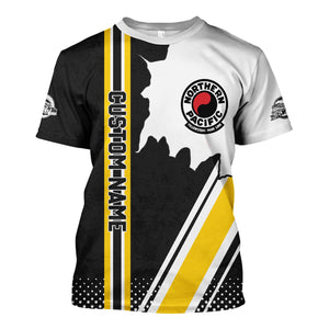 Railspirit Personalized Northern Pacific Railway T-Shirt All Over Printed Unisex Shirt